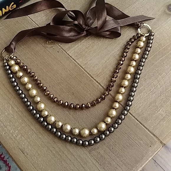 NWOT Stunning Chocolate Multi Strands Beaded Necklace - Picture 17 of 17